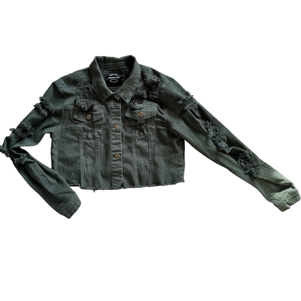 Distressed Jean Jacket* - Picture 1 of 3
